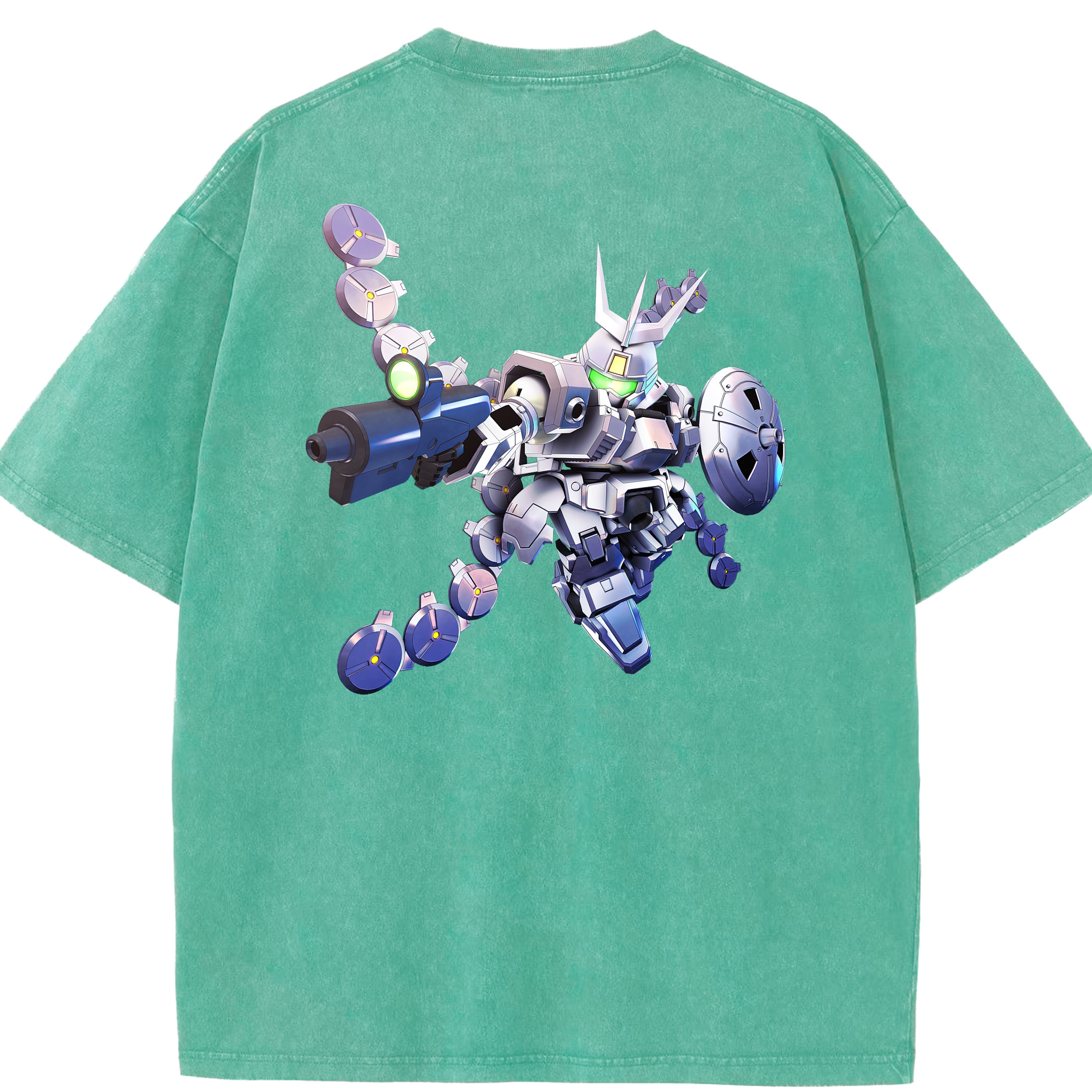（画像用） 機動戦士ガンダム Mobile Suit Gundam 綿100% ヴィンテージ風 半袖Tシャツ（背面プリント）